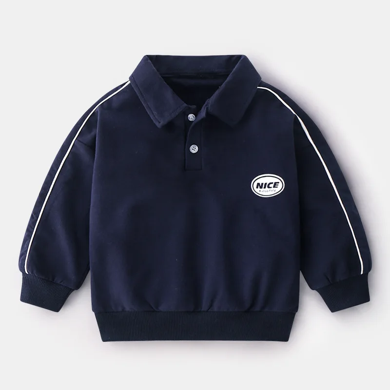 Новые весенние детские рубашки поло для детей хлопковые футболки с длинными