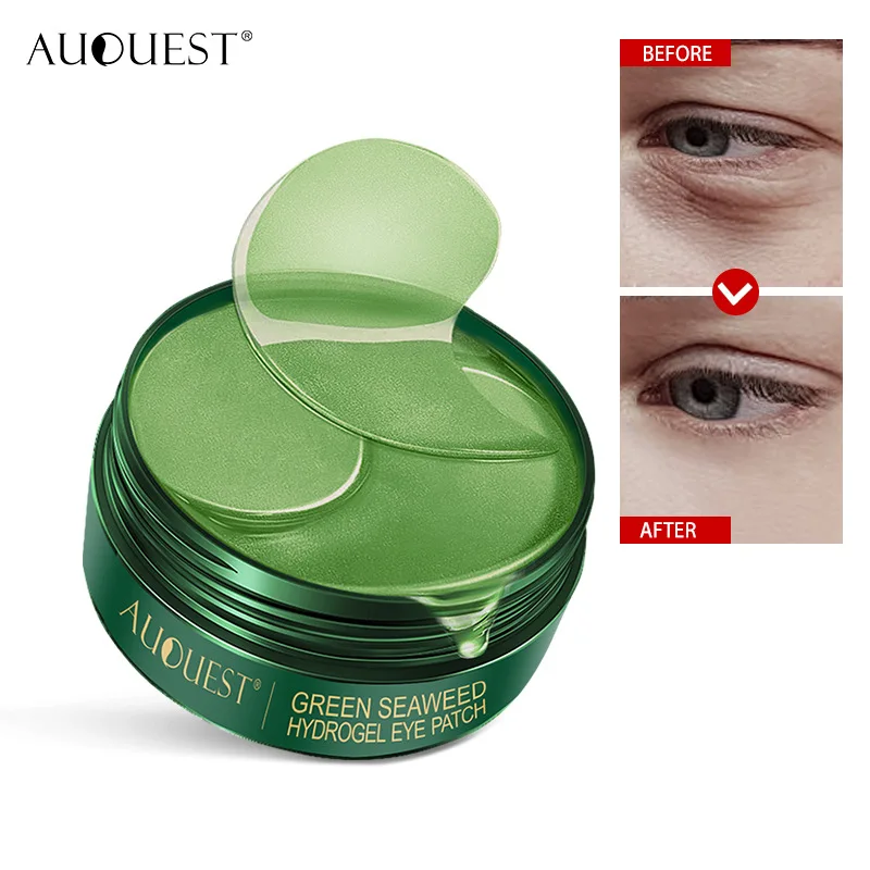 AUQUEST 60pcs Eye Patches Mask Collagen Eye Patch Natural Moisturizing Anti Wrinkle Aging Remove Dark Circles Eye Bag Skin Care