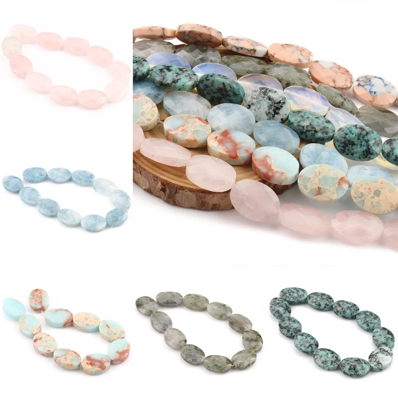 

11 шт. 18x13 мм натуральный кварц опал Шушан камень граненные овальные бусины для самостоятельного изготовления ювелирных изделий браслет с ша...