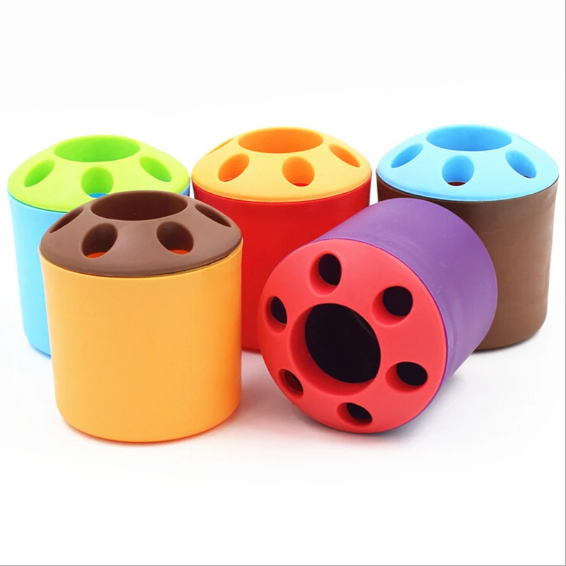 1 шт. многофункциональный пластиковый держатель для зубной щётки с 6