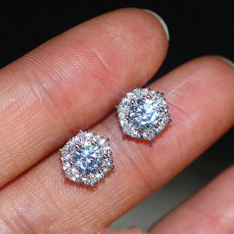 

Женские серьги-гвоздики из серебра 925 пробы, 6 мм