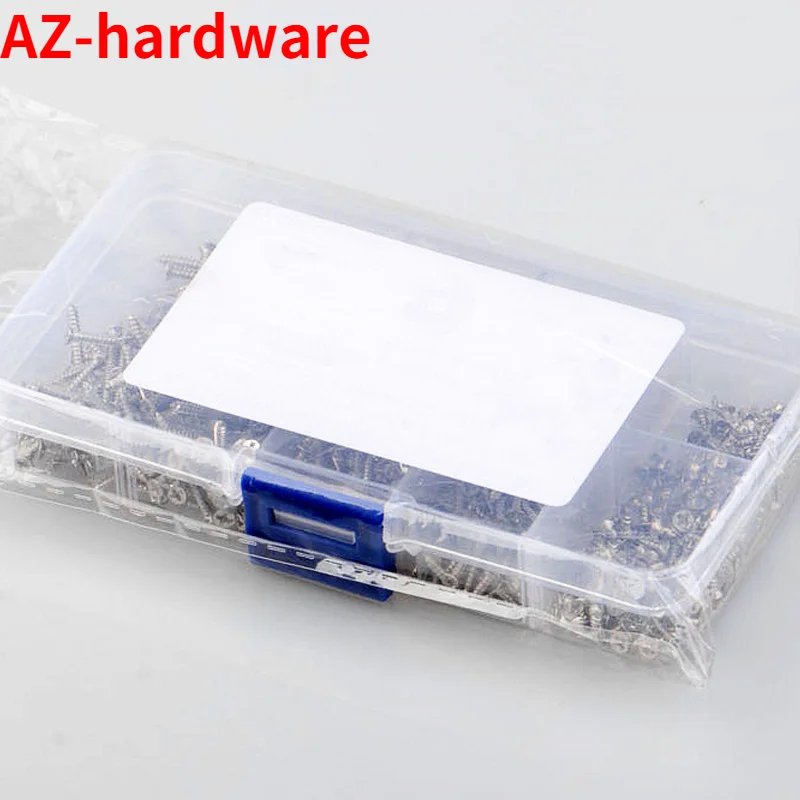 KA Cross Head Countersunk Self Tapping Nail Set Carbon Steel Nickel Plated Flat Screw M2 800pcs | Обустройство дома