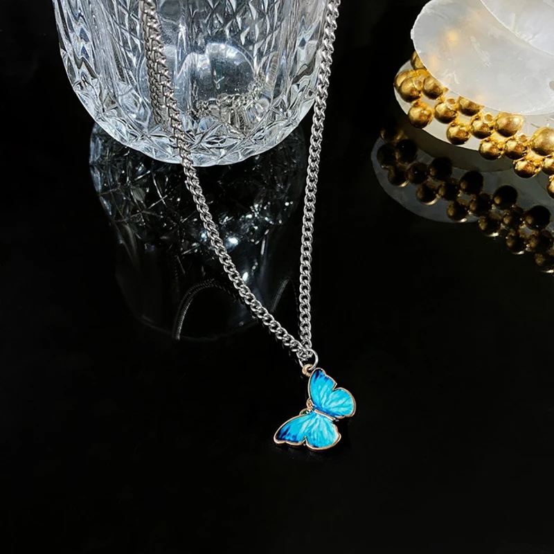 Ожерелье с подвеской-бабочкой для женщин и девушек | Украшения аксессуары