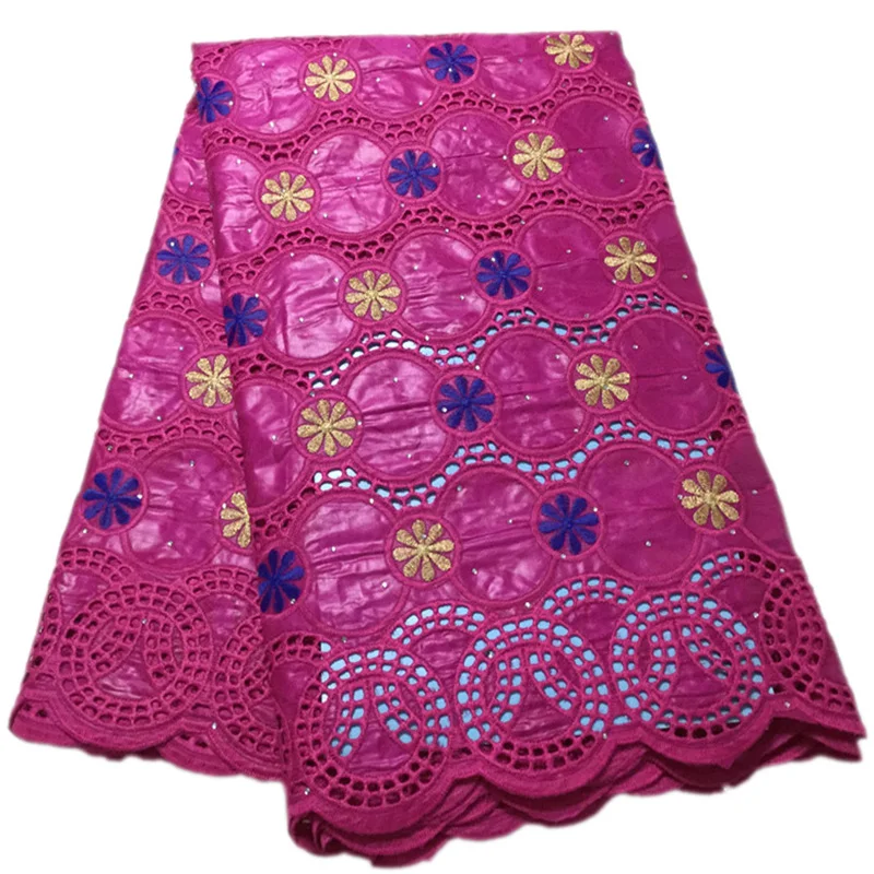 

Have Stones Dress Fabric Bazin Riche Lace satin fabric hollowed out circles and flowers PB69 African women dresses Lace Fabric