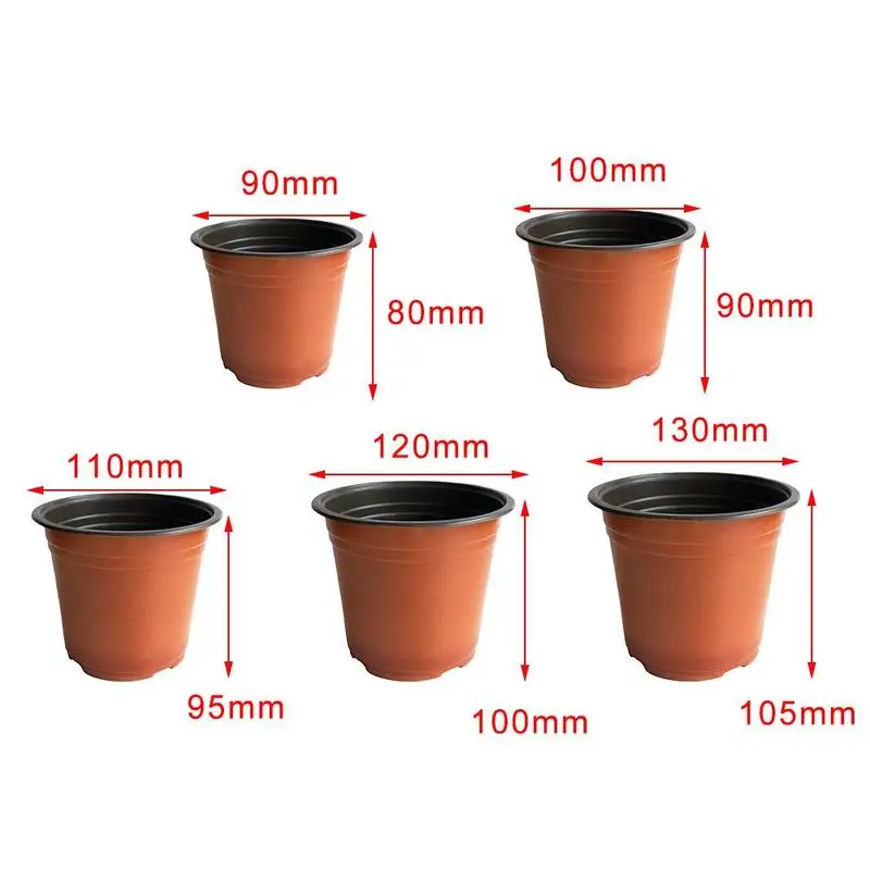 

Plastic Simple Two-color Flower Pot Factory Direct Sales