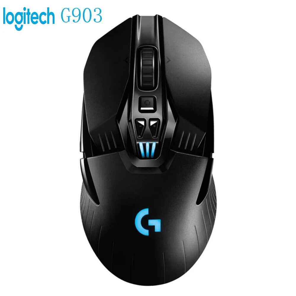 100% оригинальная Беспроводная игровая мышь logitech G903 LIGHTSPEED Upgrade RGB Двухрежимная 12000