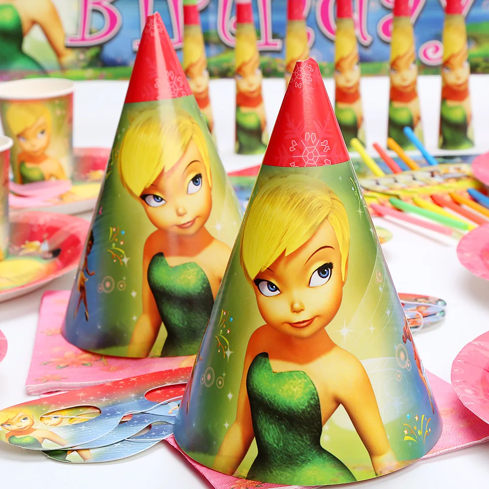 Tinker Bell Elf Princess тематические одноразовые фотобумажные салфетки для девочек баннер