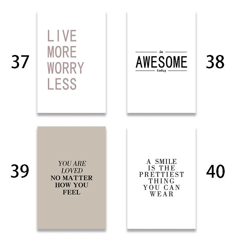 Картина на холсте минималистический вдохновляющий Мотивационная Цитата о любви