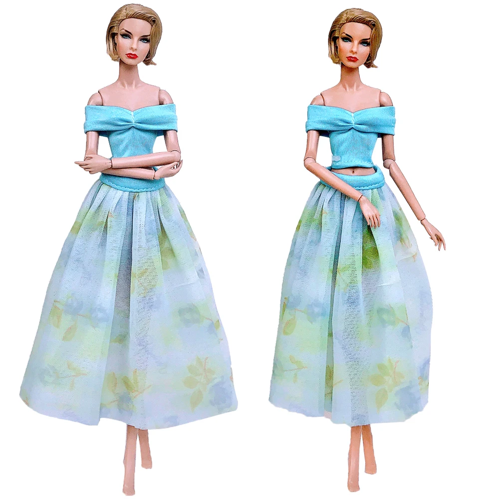 NK новейшее Кукольное платье ручной работы вечерние модели одежды модная юбка для