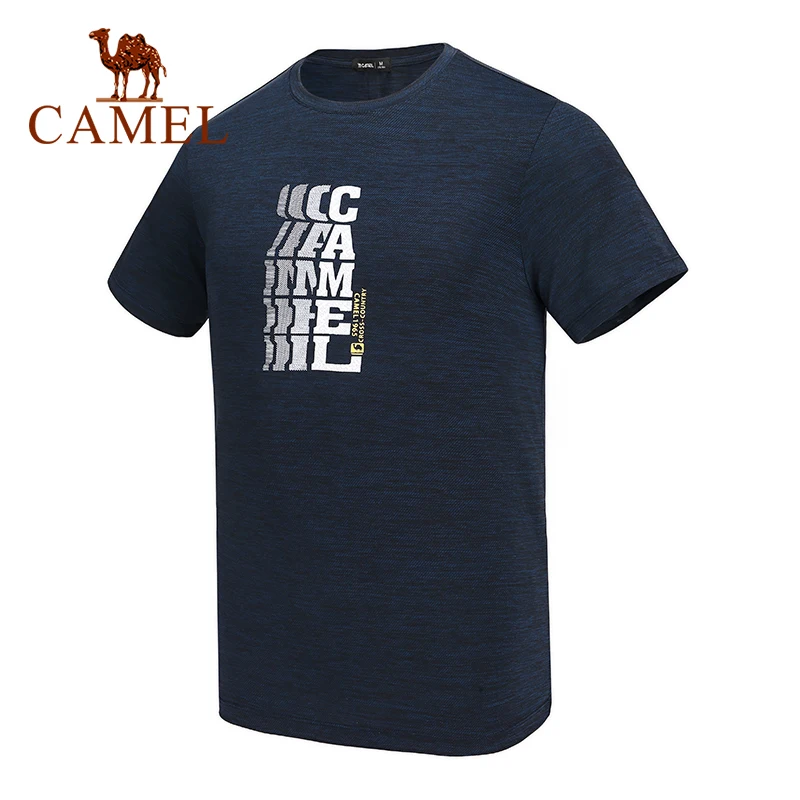 Футболка CAMEL мужская спортивная летняя повседневная с принтом удобная дышащая