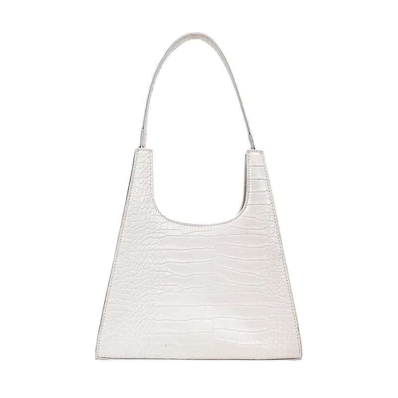 Маленькая сумка из искусственной кожи под мышку с крокодиловым узором для женщин