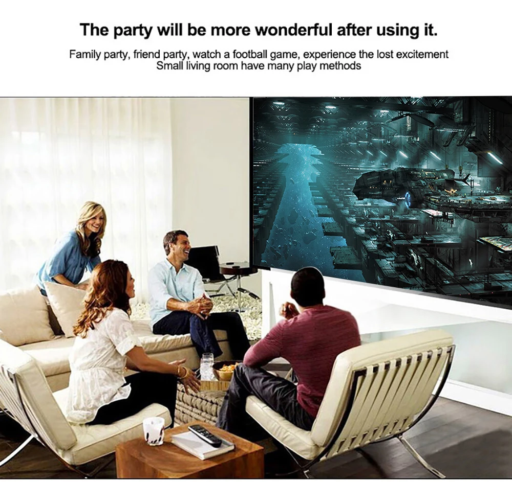 VEIDADZ Mini LED Projector RD 814 Supports 1080P HD 400 Lumens With Multi-Interface USB AV TF House Media Player 320x240 Pixels |