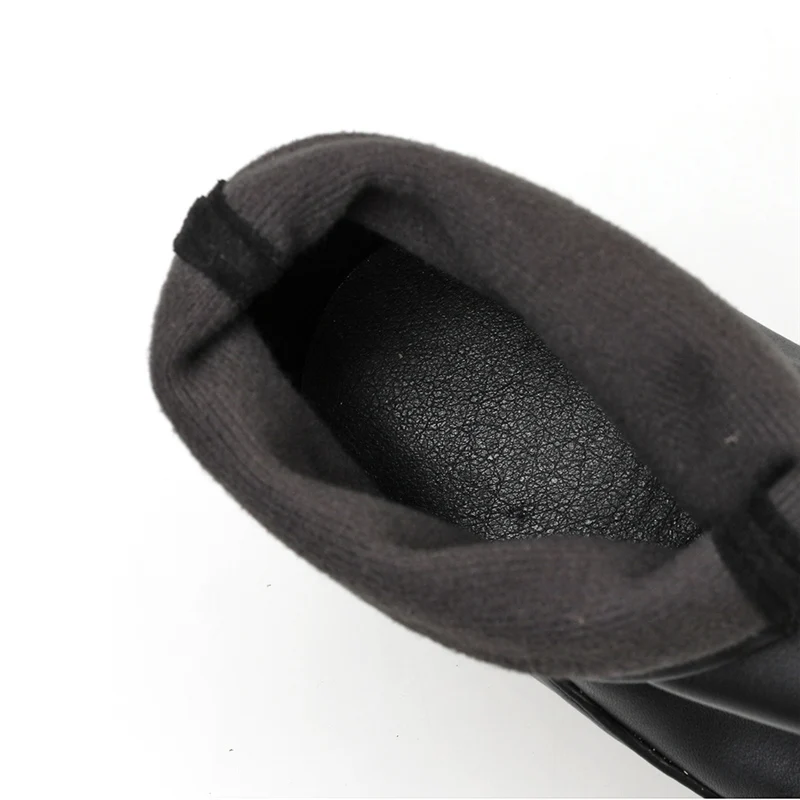 2019 г. Модные женские ботильоны на низком каблуке 3 см носки Фетиш сапоги зимние