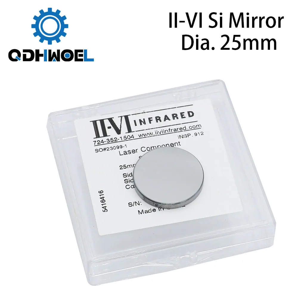 QDHWOEL II VI Si Mirror Dia. 25 мм толщиной 3 для лазерного гравировального станка CO2