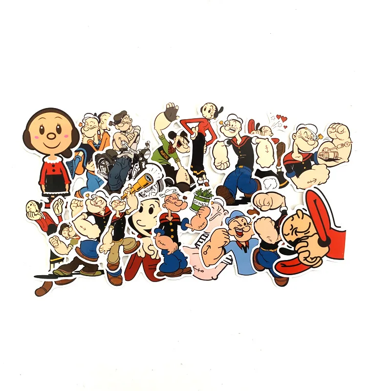 Td ZW 18 шт. мультфильм Popeye матросские наклейки Водонепроницаемая наклейка для
