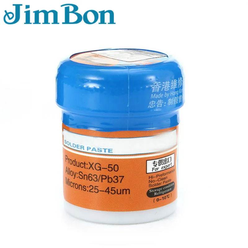 

JimBon Solder Paste XG-50 SMD SMT For 936 852D++ Soldering Iron Station Flux Sn63/Pb67 Welding Repair Tool