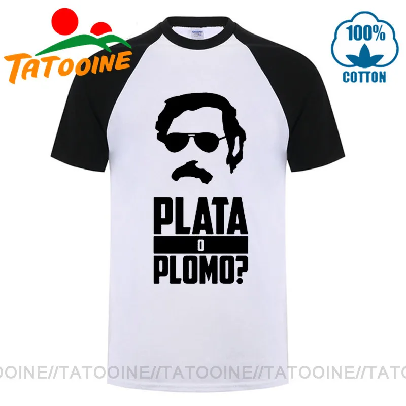 Camiseta Mujer Colombia Silver or Dead Plata O Plomo футболки забавный Пабло футболка Escobar Мужская El Patron