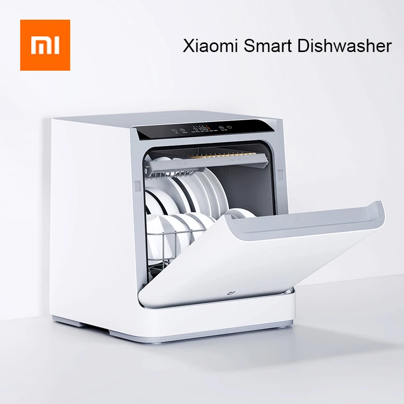 

Xiaomi Mijia Dishwasher Mini Kitchen Smart Sterilization Countertop Table Dish Washers Ultrasonic Cleaner Machine App Control