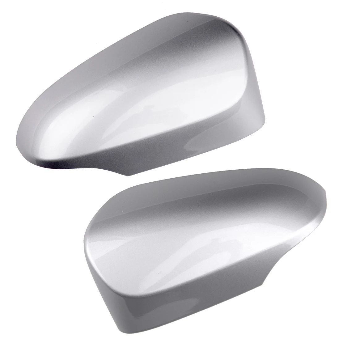 

1 пара, серебристая Крышка для автомобильного зеркала, из АБС-пластика, подходит для Toyota Corolla 2014, 2015, 2016, 2017, 2018, 2019