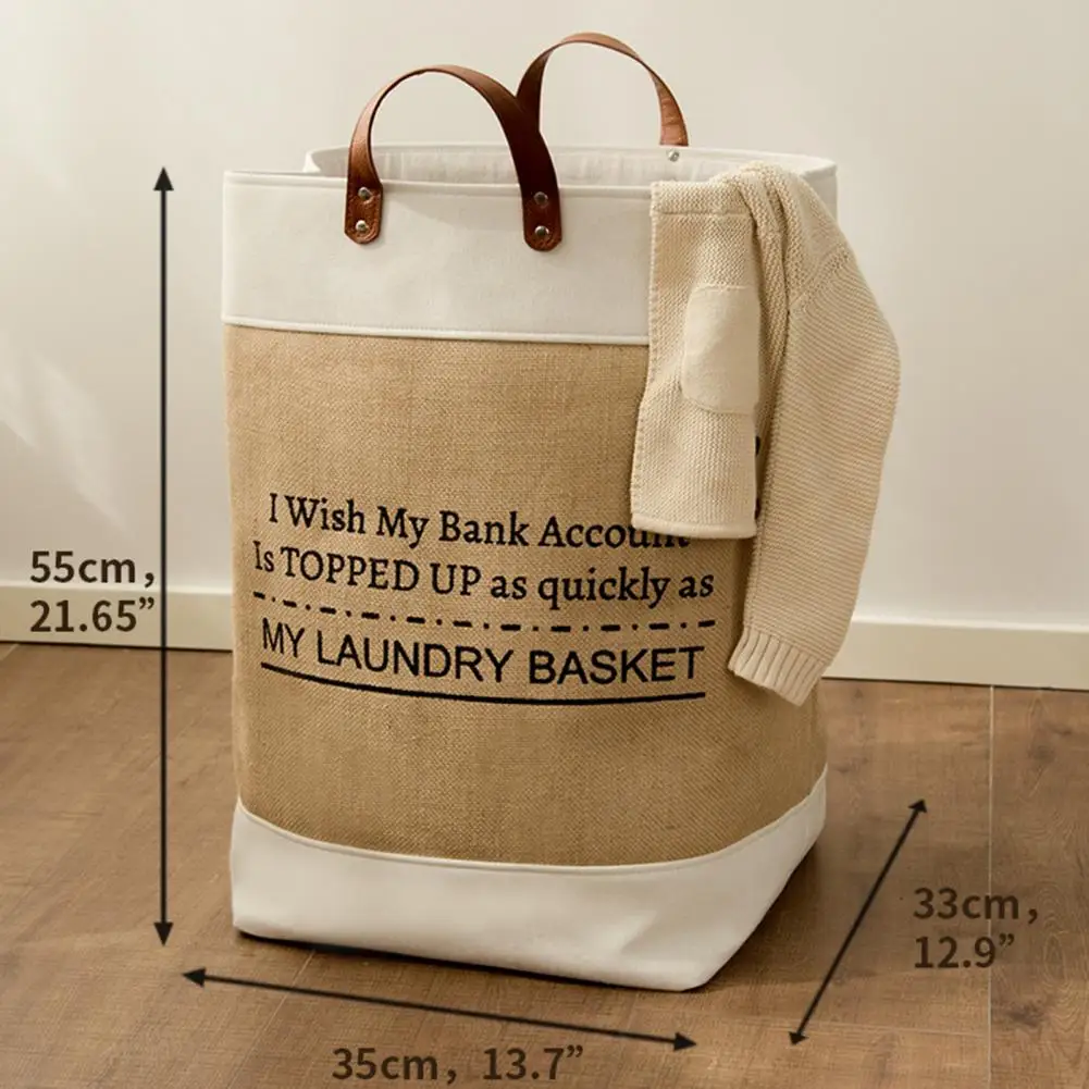 

Clothes Sack Lightweight Eco-friendly Faux Leather Handles Clothes Storage Pouch for Gifts