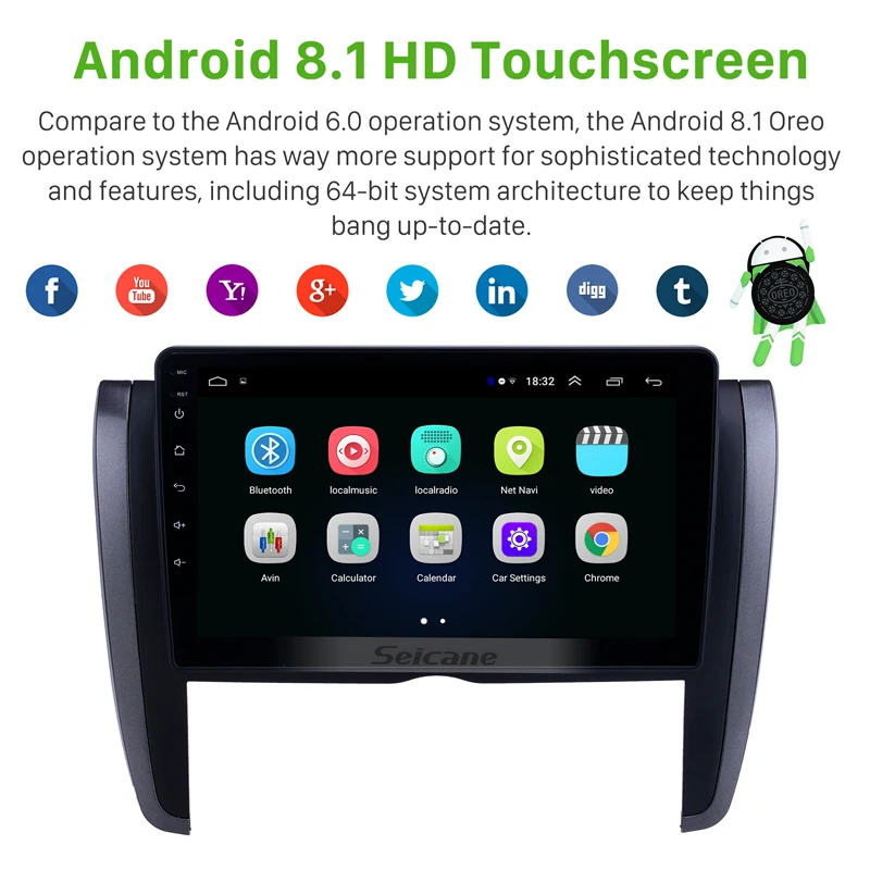 Seicane gps автомобильный Android 8 1 HD 9 &quotавто радио для Toyota Allion 2007 2008 2015 сенсорный экран