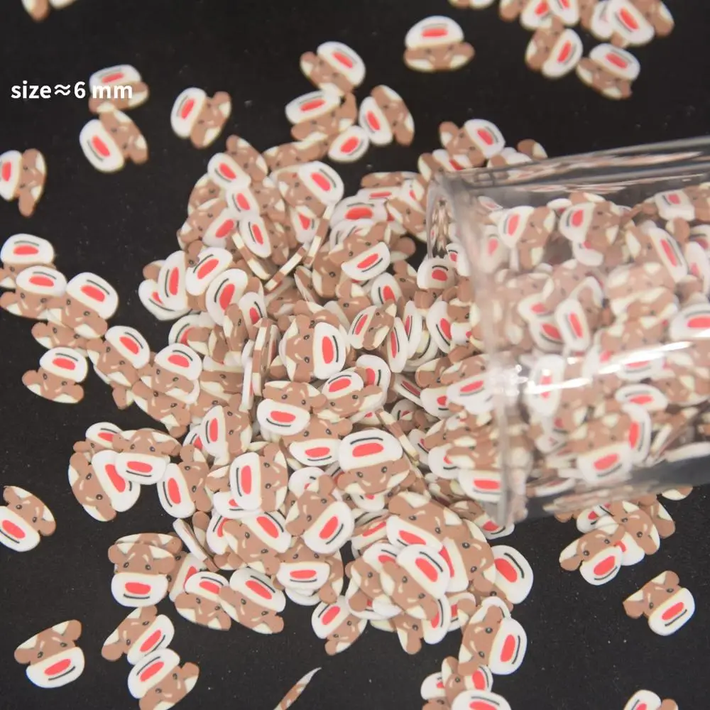 Шар собака Кот персик Рождественская елка Форма полимерные глиняные ломтики