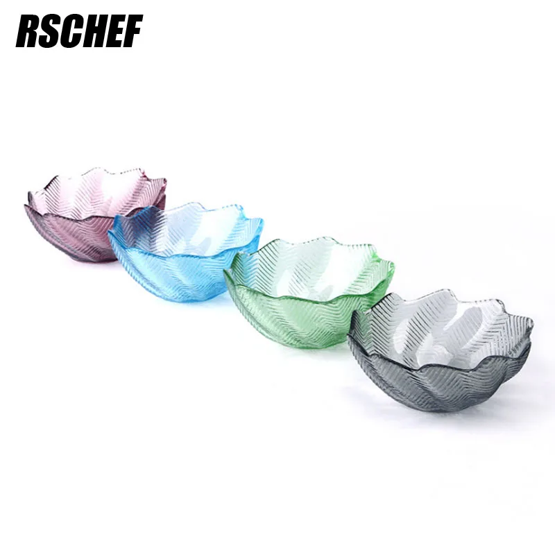 Красочная и красивая минималистская кухонная стеклянная миска для риса на