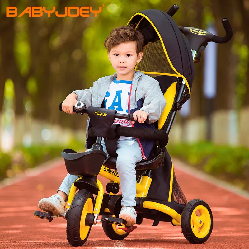Детский трехколесный складной детский велосипед babyjoe легкий детская коляска для
