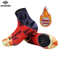 1 pair quality winter cycling shoe covers fleece thermal dustproof fashion man woman overshoes road bicycle riding mtb shoe cove