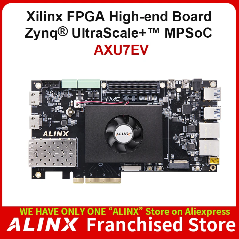 ALINX AXU7EV: Xilinx Zynq UltraScale + MPSoC XCZU7EV AI расчет 4K HDMI Входной выход PCIe3.0 H.265 автомобильный ADAS