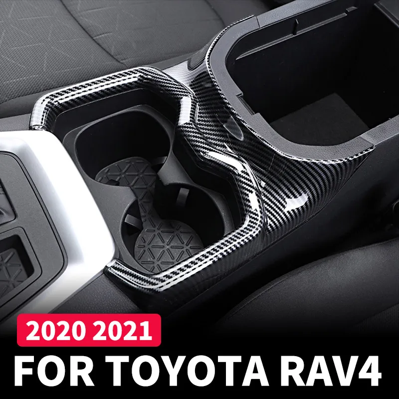 

Interior Frame Abs Accessories Cup Holder Center Console Panel Cover Decoration Decoration Sticker For Toyota Rav4 Refit 2019 20
