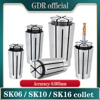 sk collet sk06 sk10 sk13 sk16 sk20 sk25 sk collet chuck cnc high speed precision lathe milling cutter collet tool holder