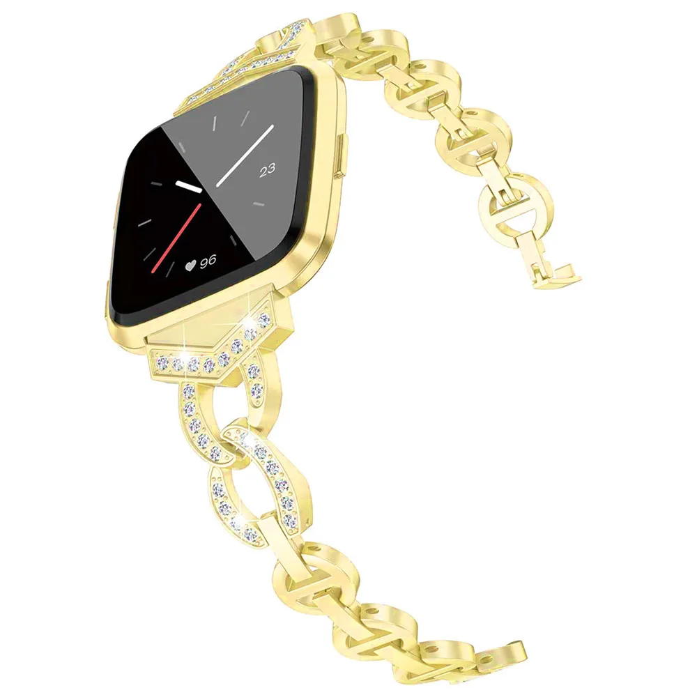 

Exquisite Diamond Bracelet for Fitbit Versa 3 Watch Band Women Girl Versa2 Versa Strap Adjustable Metal Wrist Belt Accessories