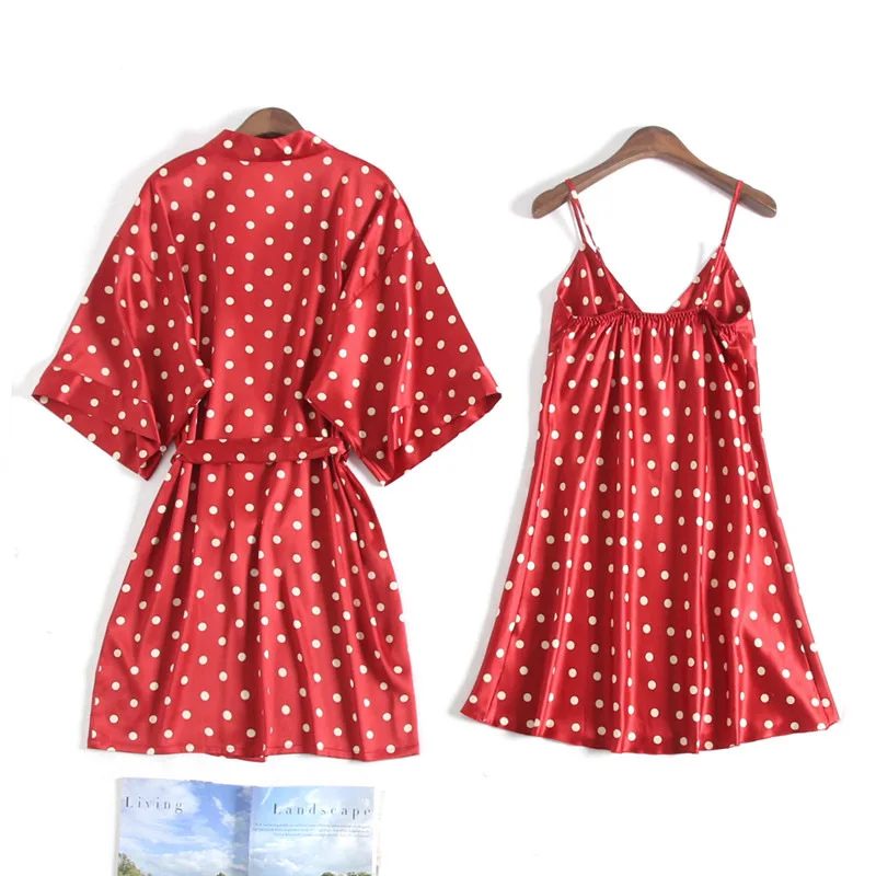 Женский пижамный комплект из 2 х предметов ночная рубашка без рукавов с v образным