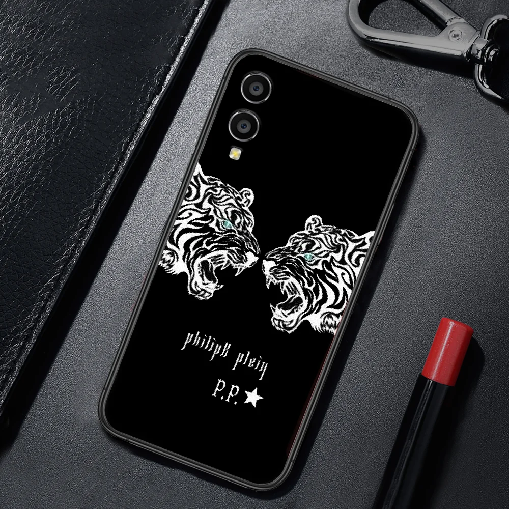 

QP Luxury Brand Philipp Phone Case For HUAWEI Honor Nova 5 7 8 9 10 20 30 A C T I X Lite Pro black Cell Fashion Cover Luxury