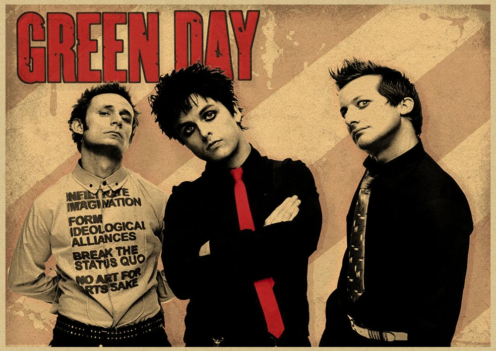 

Настенная наклейка Green Day гитара