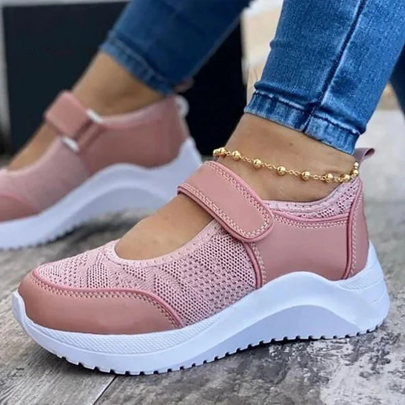 

Fall Season Women's Sports Shoes 2021 Mesh Breathable Velcro Women's Shoes Casual Light Women's Shoes Casual Sports Shoes Women