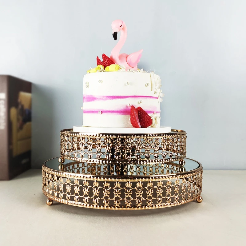 

12inch Gold Round metal cake stand for Wedding cake stand set party supplies Kitchen accessories cake tools