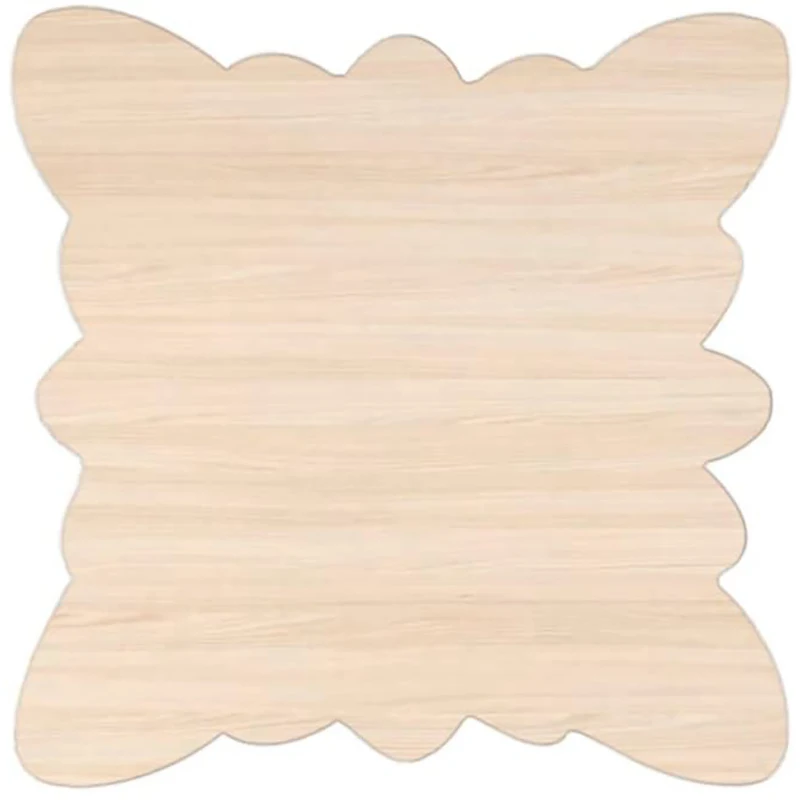 Европейский Стиль дерево наклейки с резьбой Неокрашенный накладка аппликация