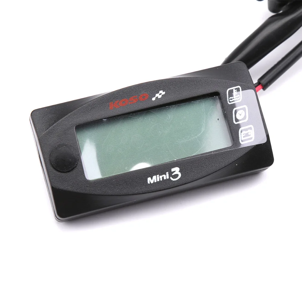 SMOK для KOSO универсальный мотоцикл многофункциональный мини 3 цифровой термометр для измерения температуры воды вольтметр счетчик воды