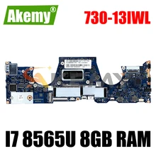 For Lenovo Yoga 730-13IWL laptop motherboard ELZP3 LA-G581P W/ CPU i7 8565U 8GB RAM tested FRU 5B20T02809 Mainboard