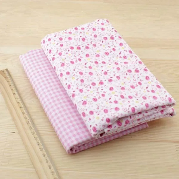 Booksew Telas лоскутное Tecidos Para Costura 7 шт. 50 см* 50 см розовая хлопковая ткань с цветами жир четверть для шитья DIY Tissu материал