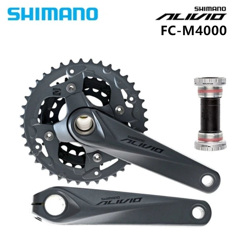 Manivela Pedaleira Shimano Alivio Fc M4050 с Bb для M4000 Hollowtech Запчасти для велосипедов 170/175 мм