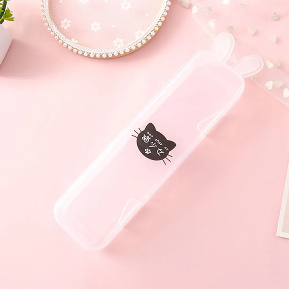 Простой Прозрачный Футляр чехол с кроличьими ушками на многофункциональный