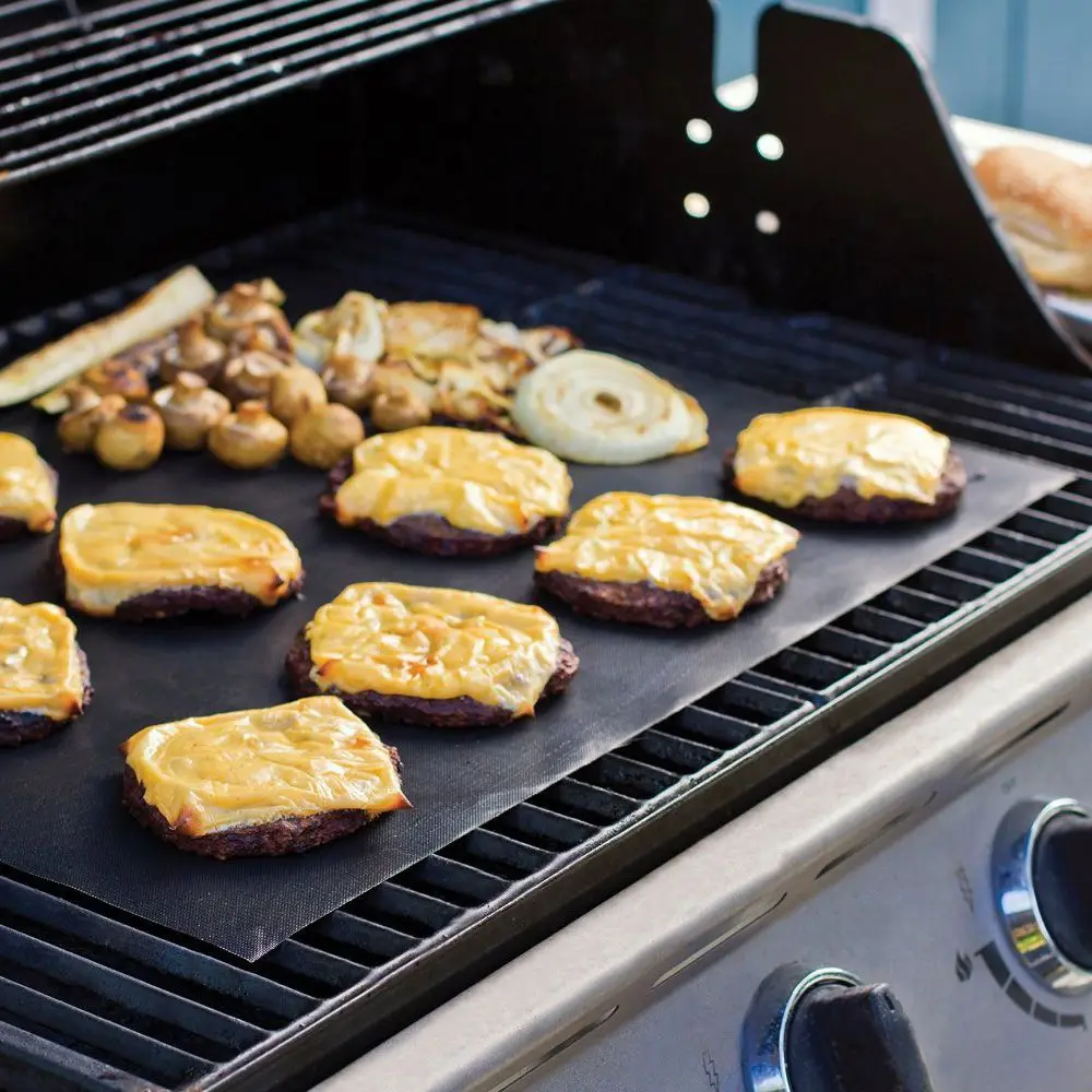 2 шт. термостойкий гриль для барбекю коврик кемпинга на открытом воздухе Посуда