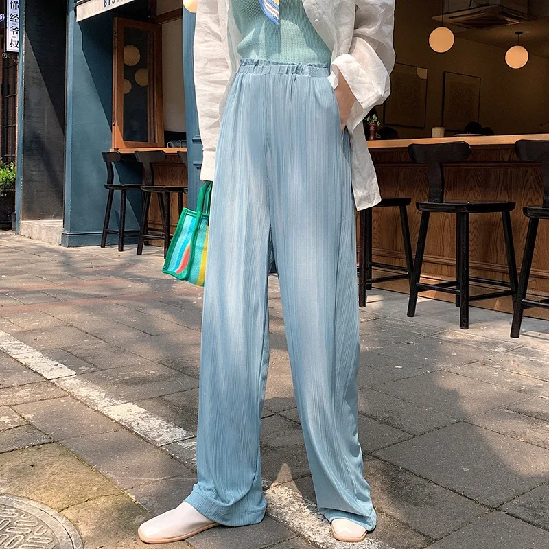 A259-Summer trendy one button skinny pants wide leg | Мужская одежда