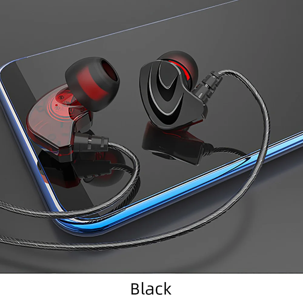 Line Control Earphone Subwoofer Surround In Ear Running Stereo Sound Headsets Women Sports Mic Earbuds For Android iPhone Phone |