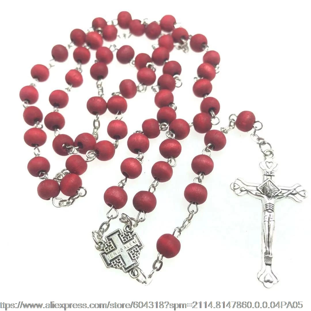 Розария с ароматом Женский Розарий ожерелье Розария|rosary necklace|necklace necklacejerusalem cross |