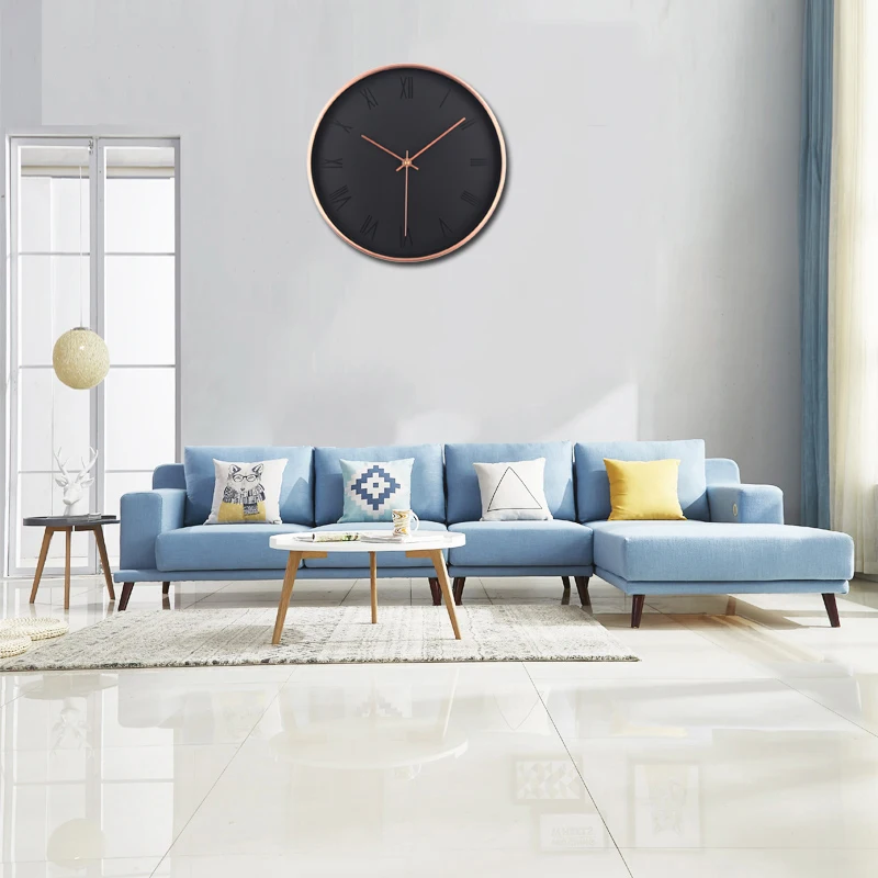 

12 Inch Wall Clocks In Wall Clock Modern Living Room Quartz Silent Round Battery Operated Time Home Accurate Fashion Wall Clock