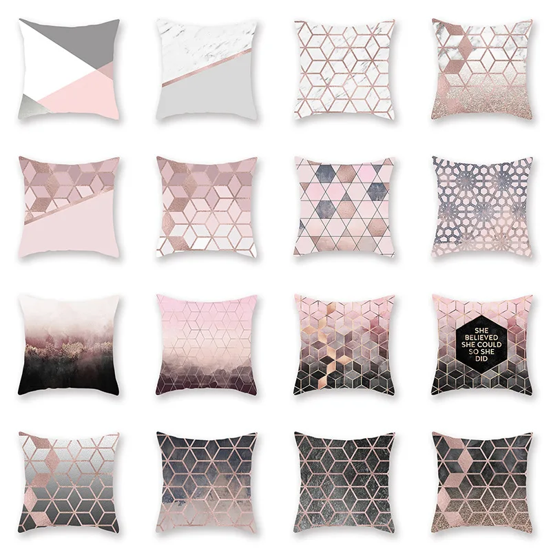 

Nordic style rose gold pillow pillow peach skin pillowcase pillowcase